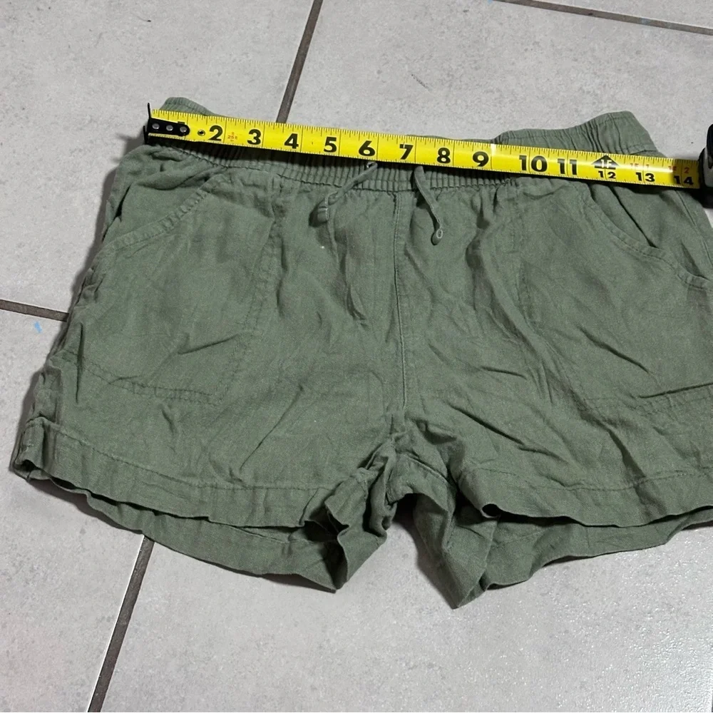 Old Navy Girl Kids Olive‎ Green Functional Drawstring Pull On Shorts size XL